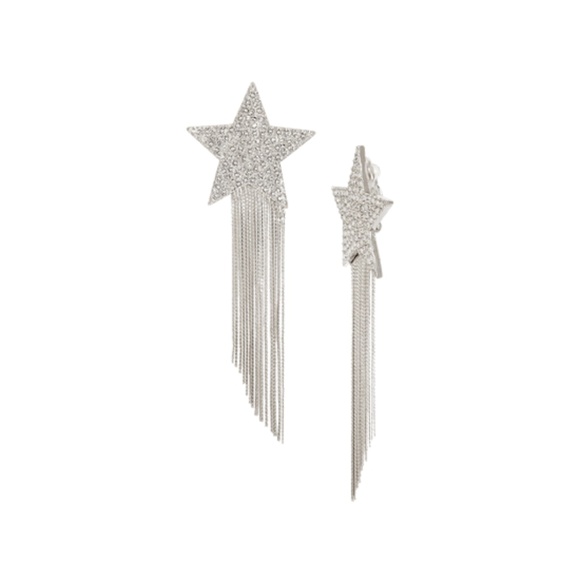 Sliving by Paris Hilton Star Drop Earrings Silver NEW - Picture 4 of 5